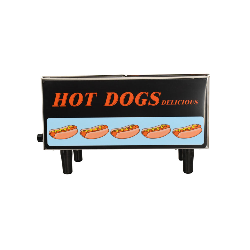 Omcan FW-TW-3050 21 In. Hot Dog Steamer and Bun Warmer, 50 Hot Dog / 30 Bun Capacity, 1,200W