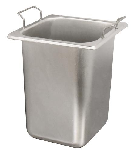Omcan FW-CN-0252 16 In. Double Sauce Pot Warmer, 2.5L Pots, 400W, Stainless Steel