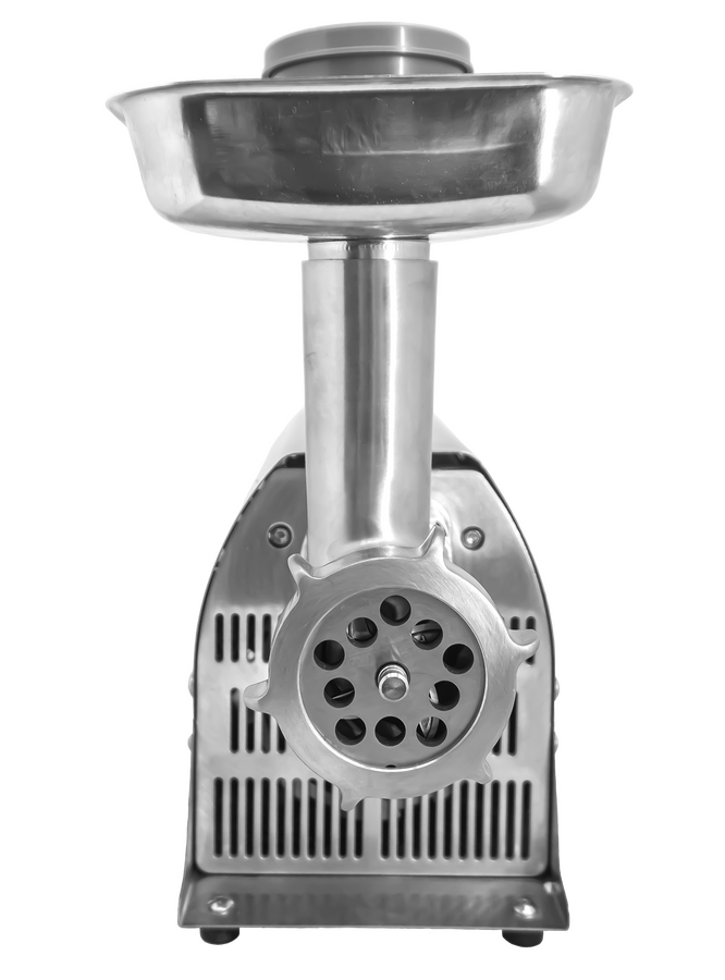 Omcan MG-CN-0008-E #8 Stainless Steel Meat Grinder, 300W, 240-260 lbs/hr, Gear-Driven