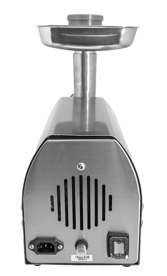 Omcan MG-CN-0008-E #8 Stainless Steel Meat Grinder, 300W, 240-260 lbs/hr, Gear-Driven