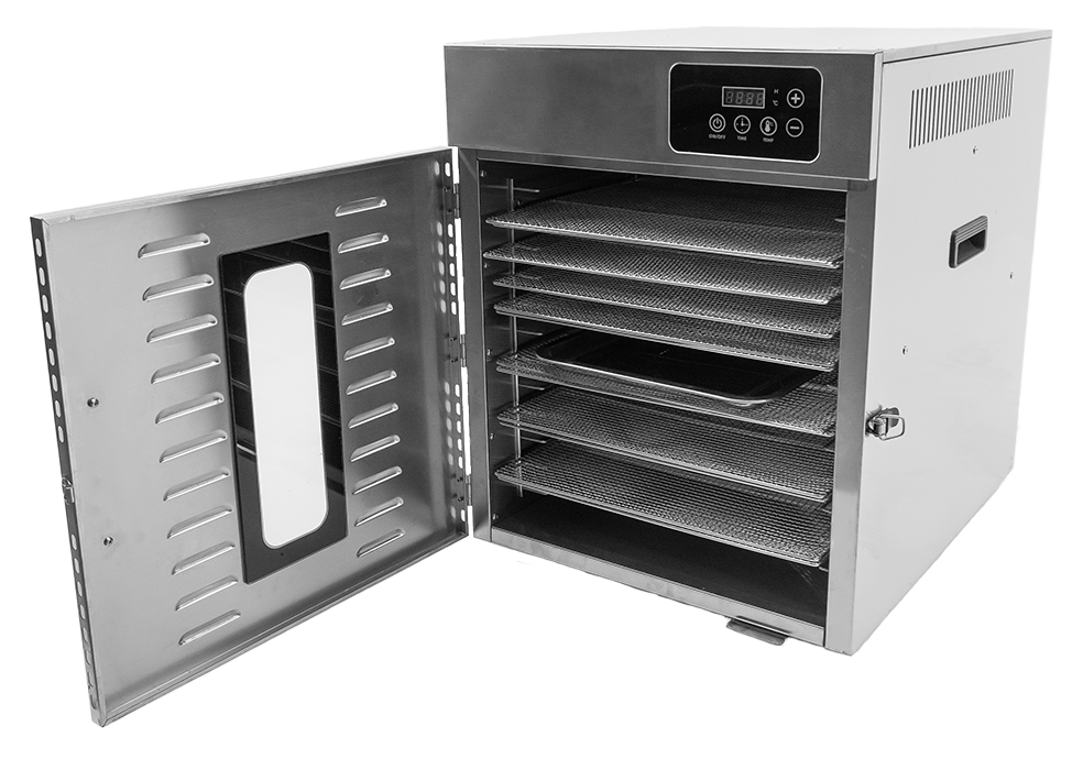 Omcan CE-CN-0012-E 12-Tray Stainless Steel Food Dehydrator, Digital Control, 1,000W