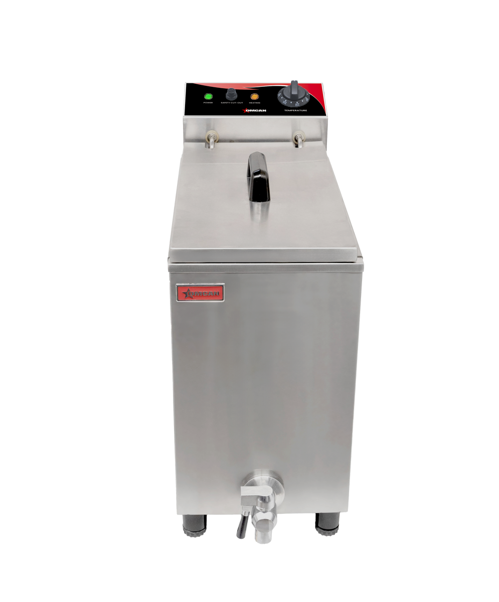 Omcan CE-CN-0016L-120 Countertop Electric Corn Dog Fryer, 16L Oil Capacity, 1,700W, NEMA 5-20P