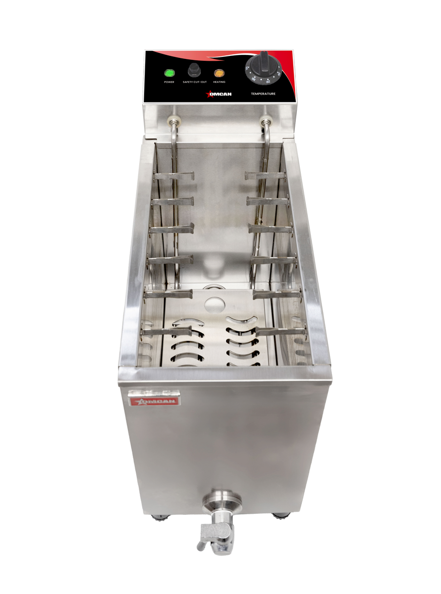Omcan CE-CN-0016L-120 Countertop Electric Corn Dog Fryer, 16L Oil Capacity, 1,700W, NEMA 5-20P