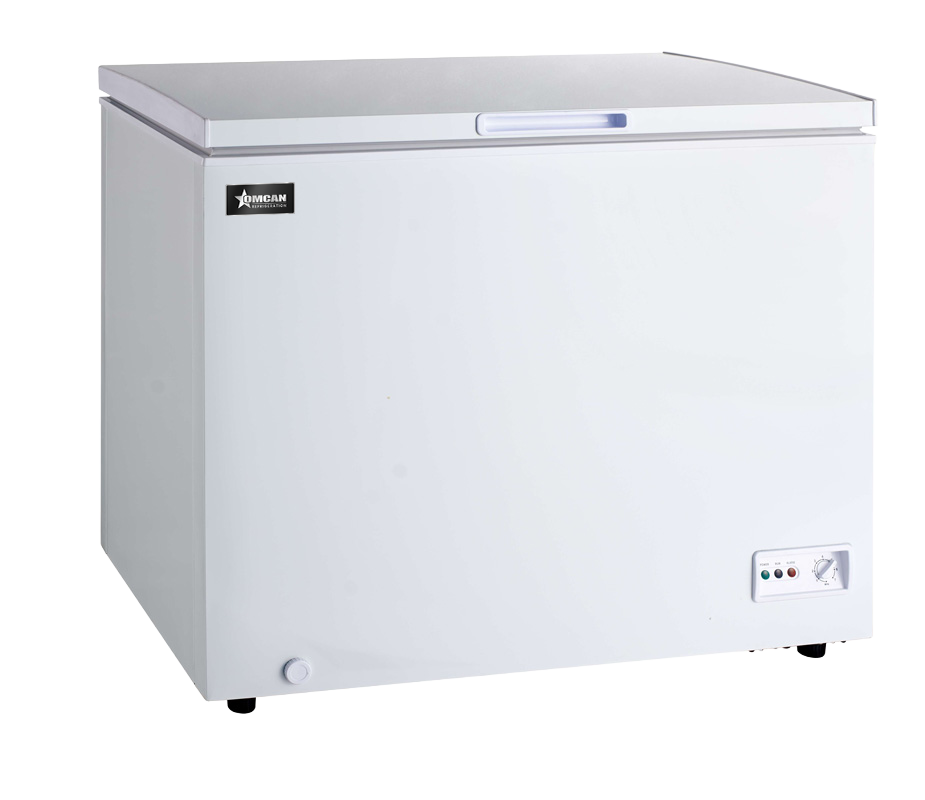 Omcan FR-CN-0282 44 In. Chest Freezer, Solid Flat Top, 10 Cu. Ft., R600, Hinged Lid
