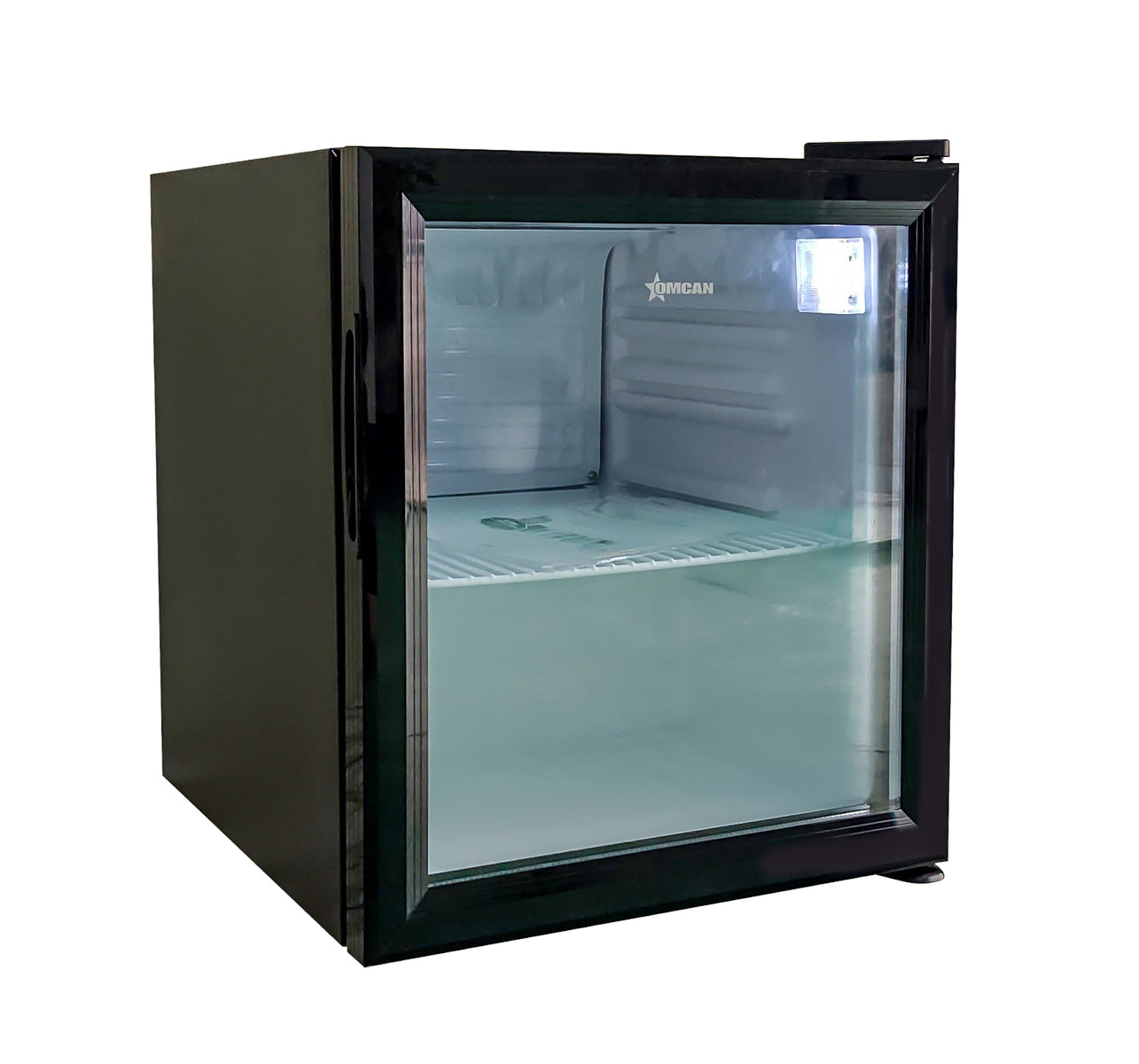 Omcan RS-CN-0052 17 In. Countertop Display Refrigerator, 52L, Black, R600A