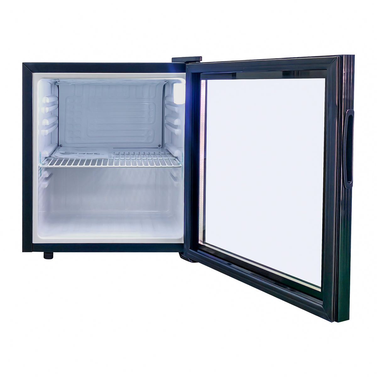 Omcan RS-CN-0052 17 In. Countertop Display Refrigerator, 52L, Black, R600A