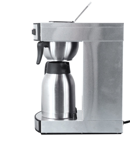 Omcan CM-TW-0002-T Stainless Steel Coffee Maker, 2L Thermal Carafe, 1,450W, 100 Cups/Hr