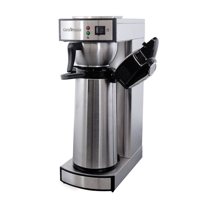 Omcan CM-CN-0002 Coffee Maker with 2L Air Pot, 1,450W, 100 Cups/Hr, Stainless Steel
