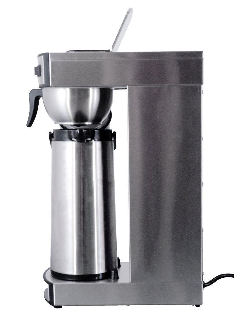 Omcan CM-CN-0002 Coffee Maker with 2L Air Pot, 1,450W, 100 Cups/Hr, Stainless Steel