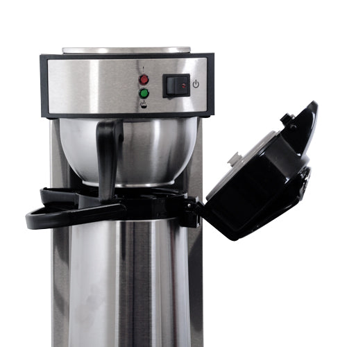Omcan CM-CN-0002 Coffee Maker with 2L Air Pot, 1,450W, 100 Cups/Hr, Stainless Steel