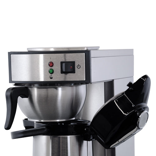 Omcan CM-CN-0002 Coffee Maker with 2L Air Pot, 1,450W, 100 Cups/Hr, Stainless Steel