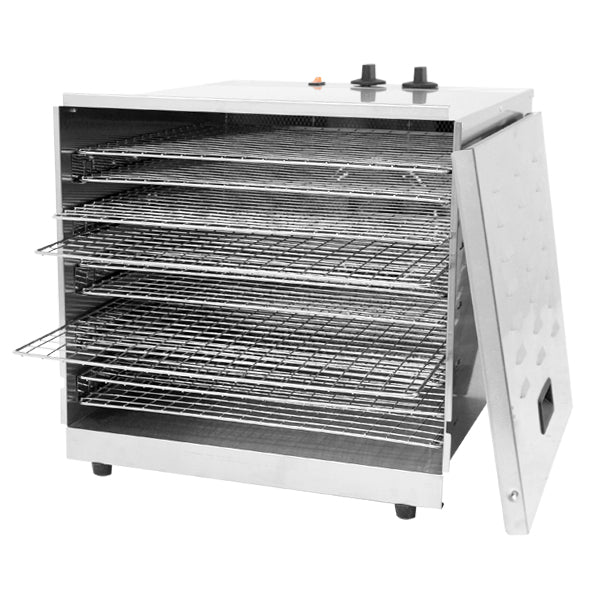Omcan CE-CN-0010-D 10-Rack Stainless Steel Food Dehydrator, Thermostat Control, 1,000W