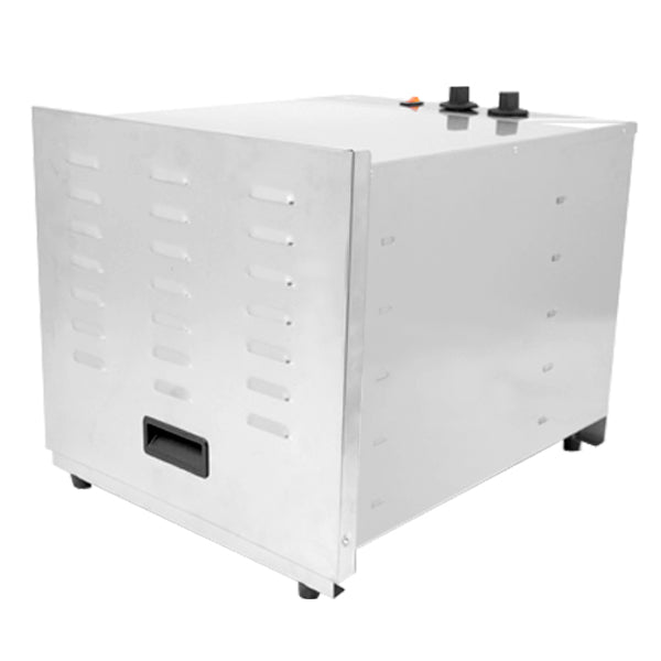 Omcan CE-CN-0010-D 10-Rack Stainless Steel Food Dehydrator, Thermostat Control, 1,000W
