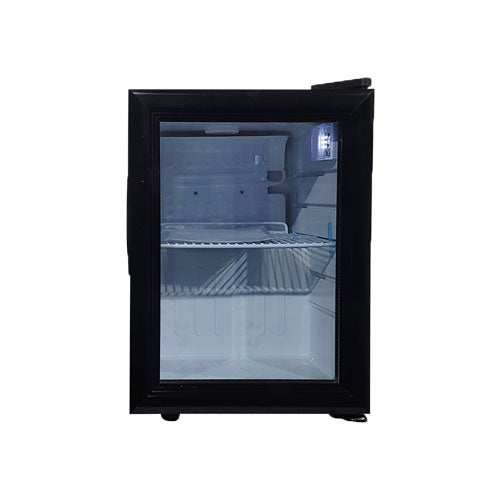 Omcan RS-CN-0021 16 In. Countertop Display Refrigerator, 21L, R600a, Tempered Glass, Black