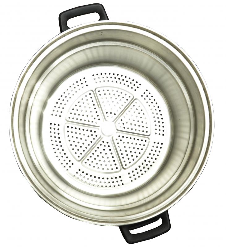 Omcan FW-TW-0016 16 In. Food Steamer/Boiler, 18 Qt. (17L), 1,600W, SUS 304 Stainless Steel