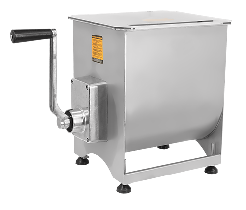 Omcan MM-CN-0044 Manual Non-Tilting Meat Mixer, 44 lb Capacity, Stainless Steel, Gear-Driven