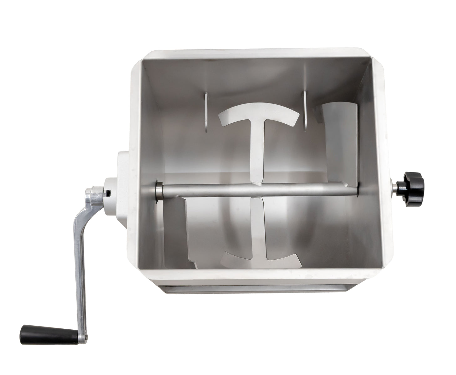 Omcan MM-CN-0044 Manual Non-Tilting Meat Mixer, 44 lb Capacity, Stainless Steel, Gear-Driven