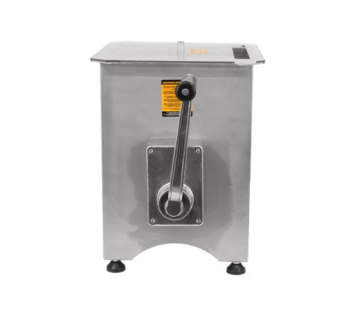 Omcan MM-CN-0044 Manual Non-Tilting Meat Mixer, 44 lb Capacity, Stainless Steel, Gear-Driven