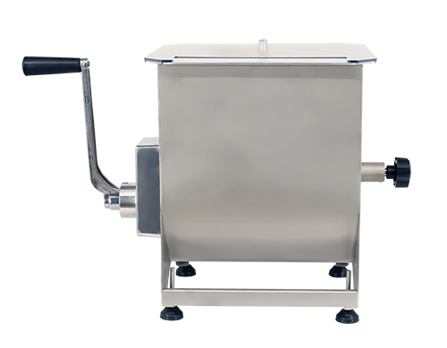Omcan MM-CN-0044 Manual Non-Tilting Meat Mixer, 44 lb Capacity, Stainless Steel, Gear-Driven