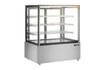 Omcan DW-CN-0371 47 In. Floor Model Display Warmer, Square Glass, 21 Cu. Ft. (60
