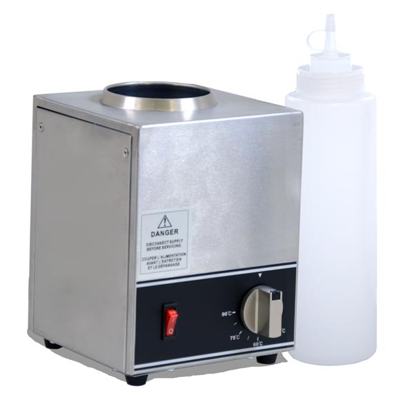 Omcan FW-CN-1601 Single Bottle Sauce Warmer, 200W, One 32 oz Bottle, Adjustable Thermostat