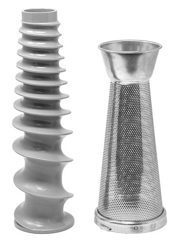 Omcan 21105 Manual Tomato Squeezer, Stainless Steel Accessories, Cast-Iron Body, Double Hot Tinning
