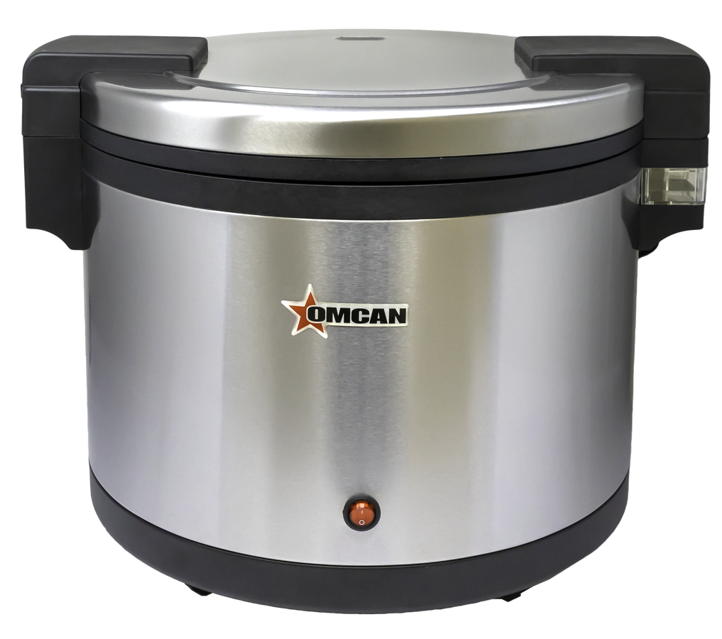 Omcan CE-CN-0096 19 In. Commercial Rice Warmer, 96 Cups (20L) Cooked Rice Capacity, 103W, On/Off Switch