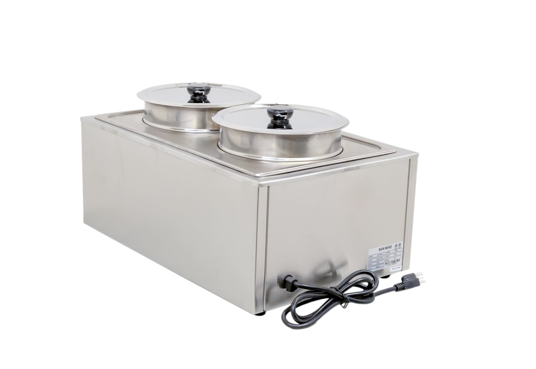 Omcan FW-CN-0016 Double Well Countertop Food Warmer, 8L (8 Qt) per container, 1,200W