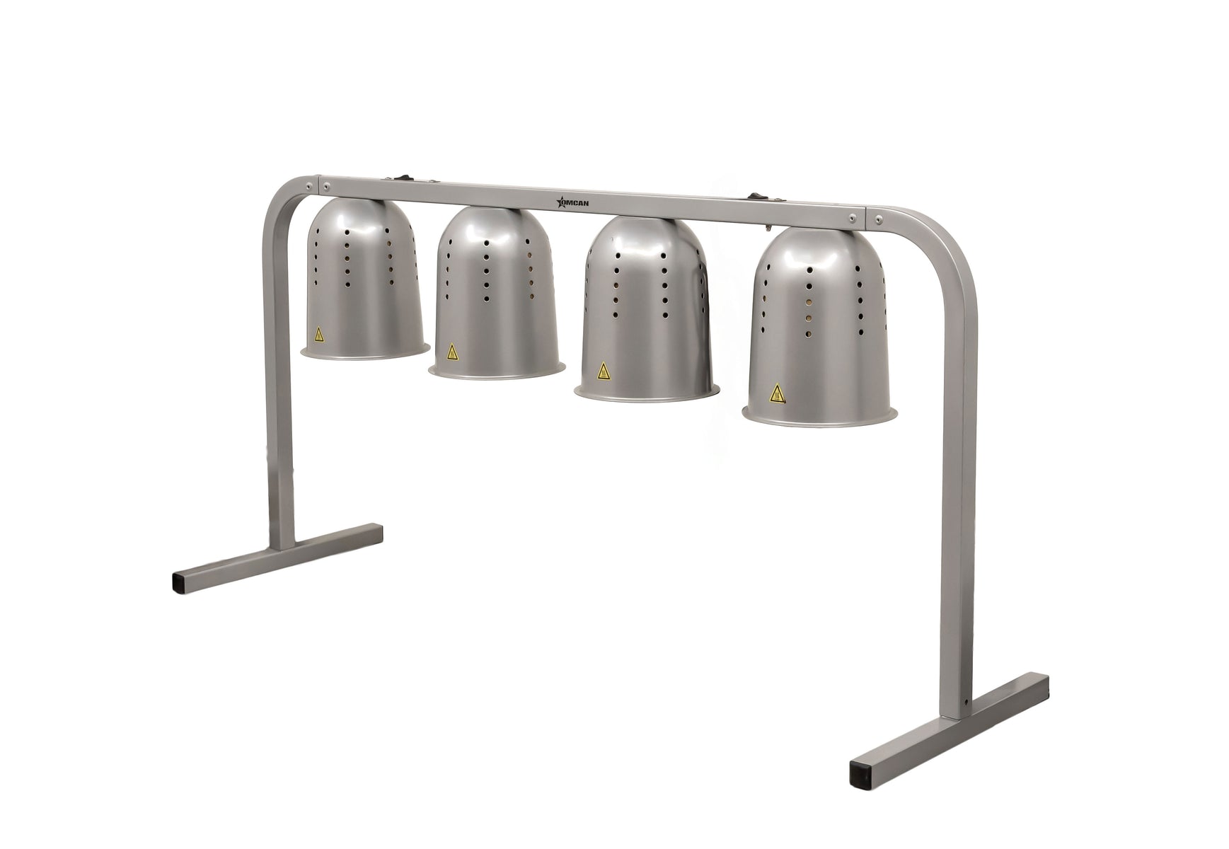 Omcan FW-CN-1000 44 In. Freestanding Heat Lamp, 4-Bulb (1,000W), Aluminum Construction, Adjustable Height