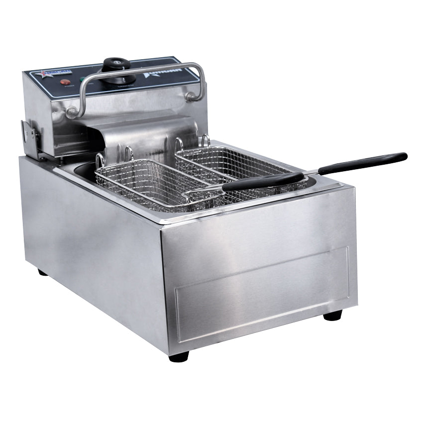 Omcan CE-CN-0006-D Countertop Electric Fryer, Single Tank, 6.3 qt (6 L), 220V