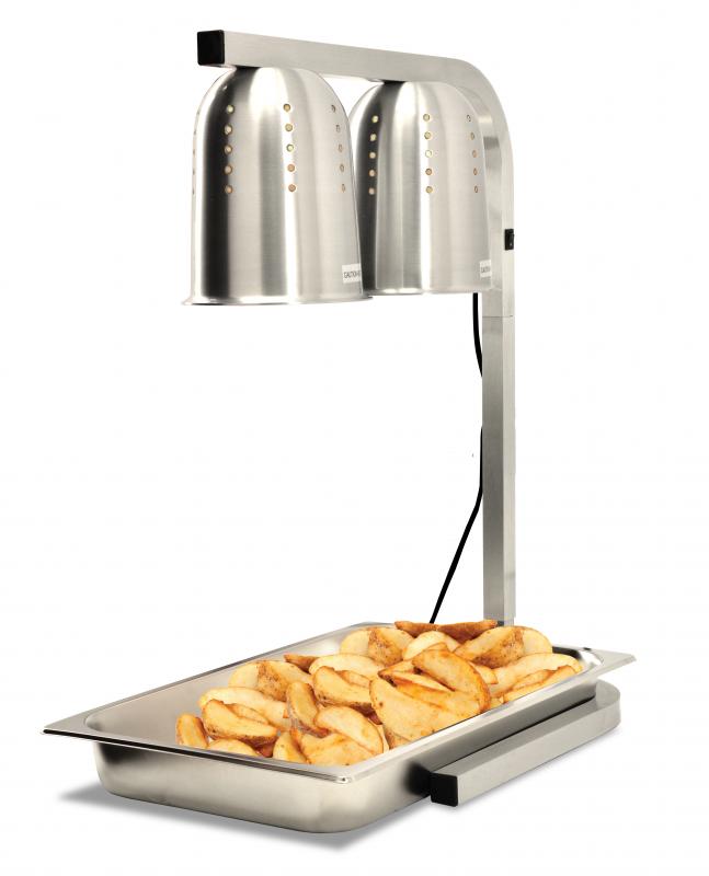 Omcan FW-CN-0533 20 In. Heat Lamp, 500W (2x250W), Adjustable Height, Infrared Bulbs
