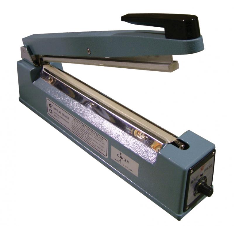 Omcan SE-CN-0305 12 In. Impulse Sealer, 0.08 in. Seal Width, Adjustable Timer