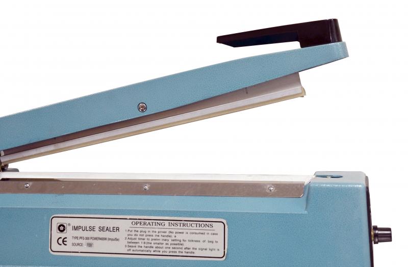 Omcan SE-CN-0305 12 In. Impulse Sealer, 0.08 in. Seal Width, Adjustable Timer