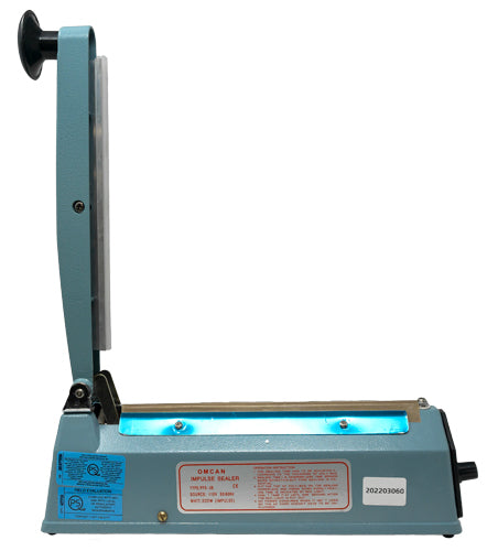 Omcan SE-CN-0203 8 In. Impulse Sealer, 0.08 in. Seal Width, Adjustable Timer