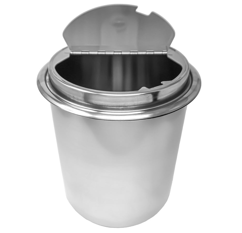 Omcan FW-CN-0010 13 In. Soup Kettle, 10.6 Qt, Black Powder Coated, Stainless Steel Lid