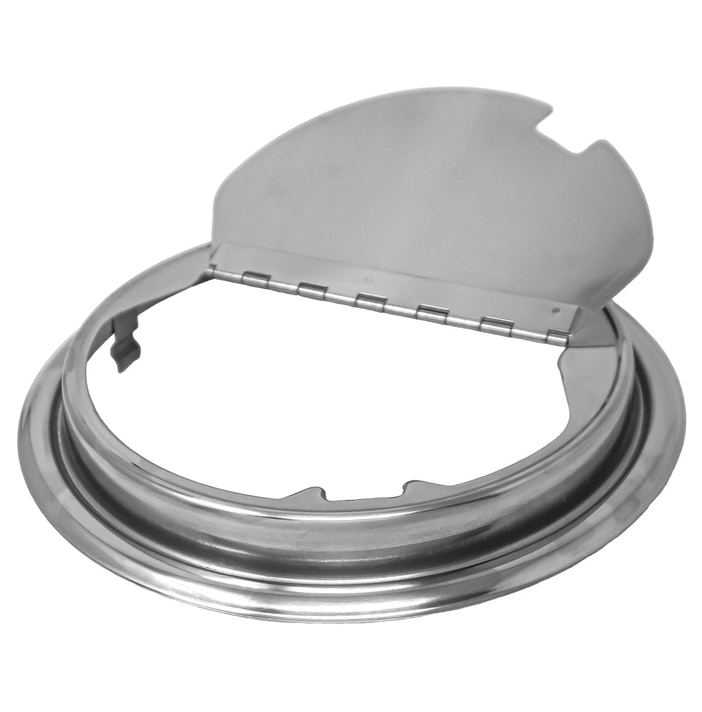 Omcan FW-CN-0010 13 In. Soup Kettle, 10.6 Qt, Black Powder Coated, Stainless Steel Lid