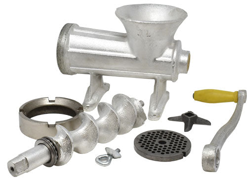 Omcan 11014 #32 Cast Iron Manual Meat Grinder, Light-Duty