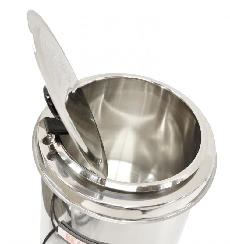 Omcan FW-CN-0006-S 10 In. 6 QT Soup Kettle, Stainless Steel Exterior, Adjustable Thermostat, Stainless Steel Lid