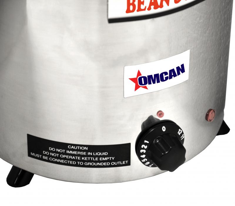 Omcan FW-CN-0006-S 10 In. 6 QT Soup Kettle, Stainless Steel Exterior, Adjustable Thermostat, Stainless Steel Lid