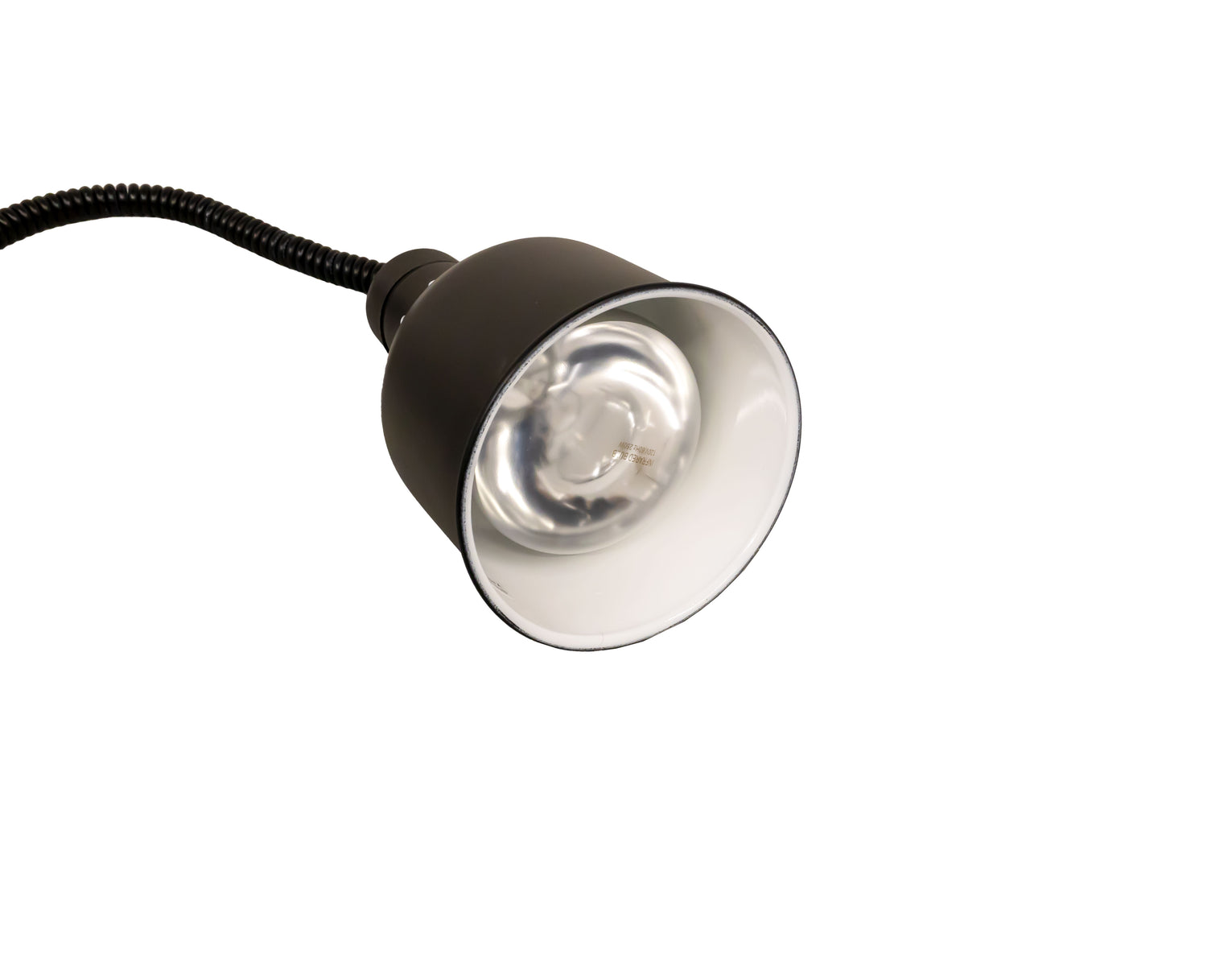 Omcan FW-CN-0170B Ceiling Mount Heat Lamp, Black Round Dome Shade, 250W, Retractable Cord 30" to 80"