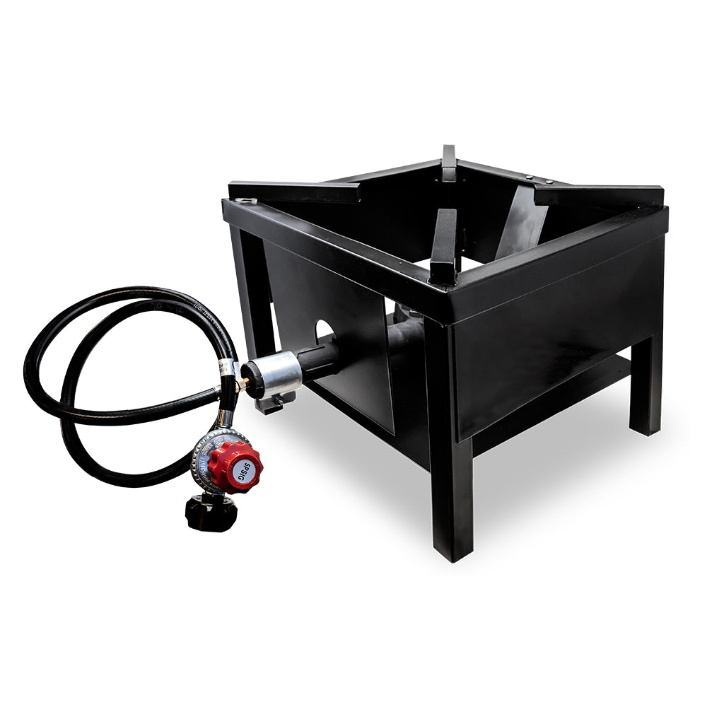 Omcan CE-CN-0065 16 In. Outdoor Portable Propane Burner, 65,000 BTU, Cast Iron Burner, Heavy-Duty Steel Frame