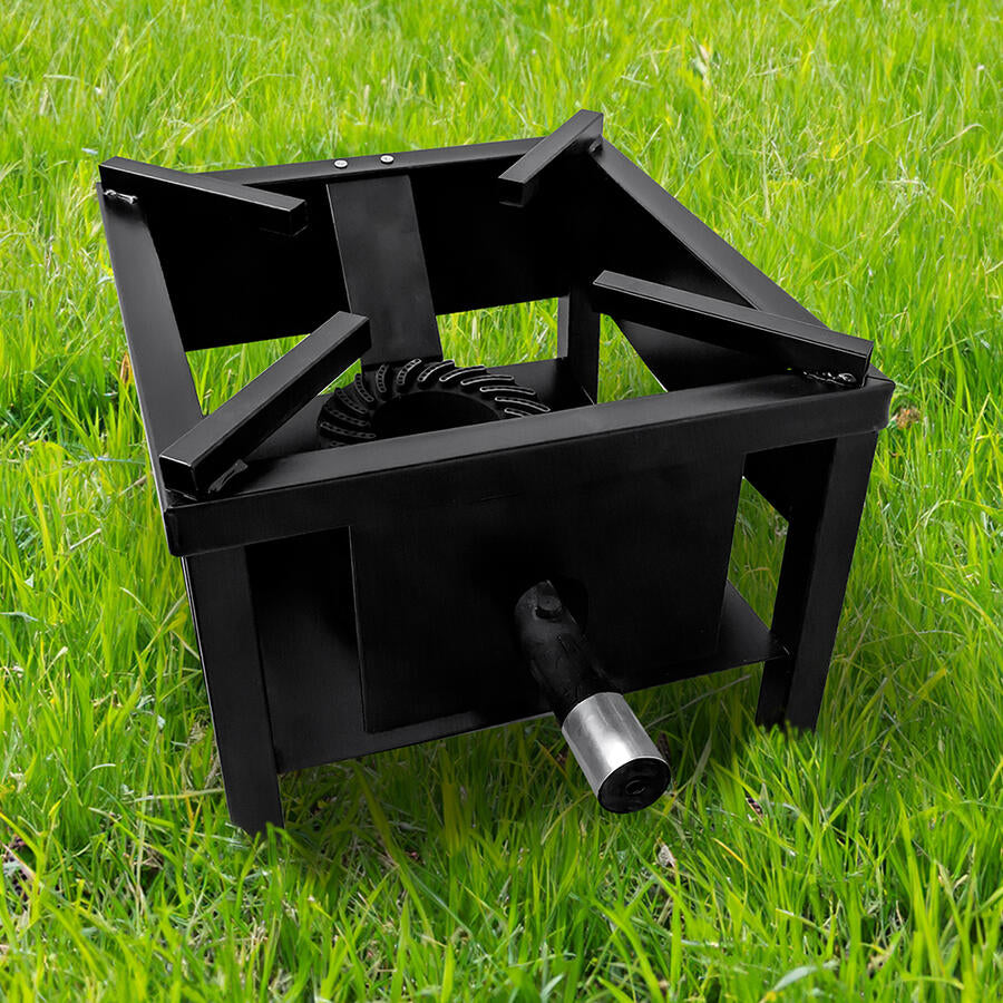 Omcan CE-CN-0065 16 In. Outdoor Portable Propane Burner, 65,000 BTU, Cast Iron Burner, Heavy-Duty Steel Frame