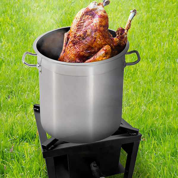 Omcan CE-CN-0065 16 In. Outdoor Portable Propane Burner, 65,000 BTU, Cast Iron Burner, Heavy-Duty Steel Frame