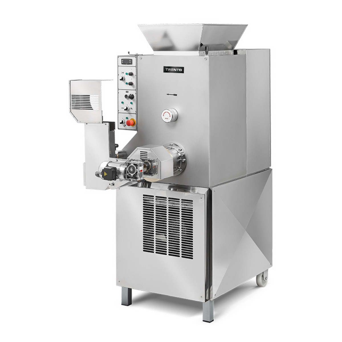 Omcan 13286 176 lb/hr Heavy-Duty Floor Model Pasta Machine, 5.5 HP Worm Drive, 2.5 HP Paddle, Water Cooling, Three-Phase