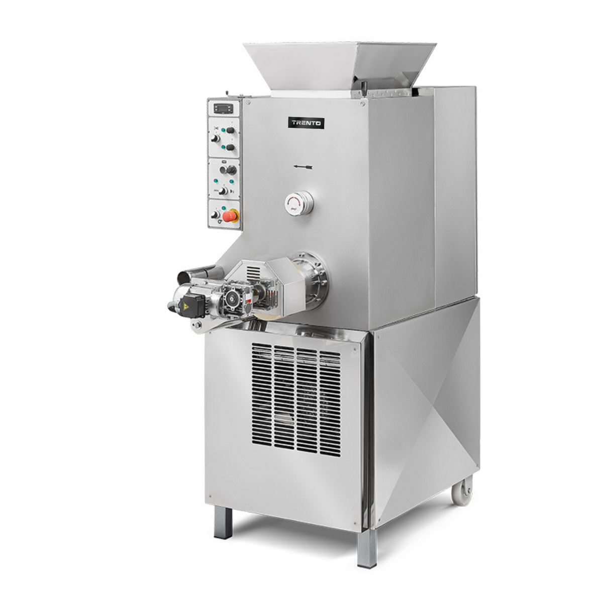 Omcan 13286 176 lb/hr Heavy-Duty Floor Model Pasta Machine, 5.5 HP Worm Drive, 2.5 HP Paddle, Water Cooling, Three-Phase