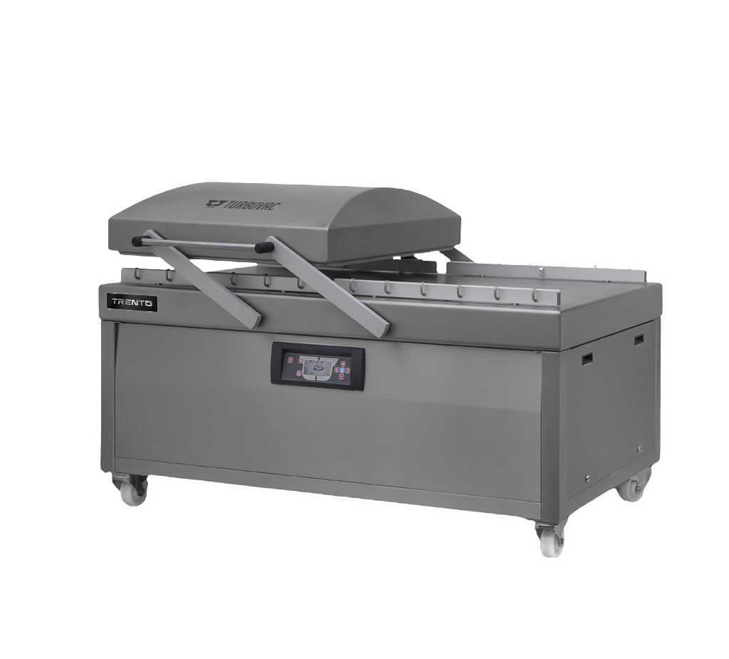 Omcan 50001 Turbovac L40-LL300 Double Chamber Vacuum Sealer, 4 x 36" Seal Length, 300 m³ Busch Pump, 10 Programs, Three-Phase