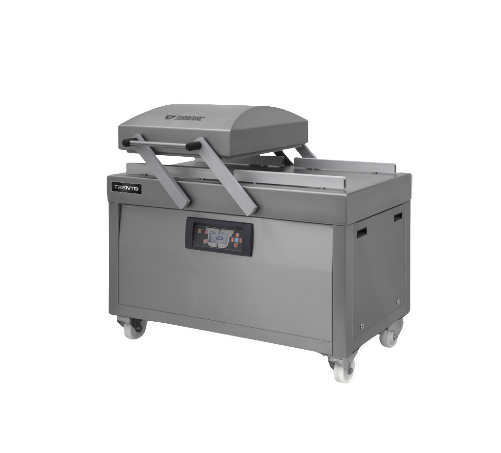 Omcan 59134 Turbovac L30 Heavy-Duty Double Chamber Vacuum Packaging Machine, 4 x 32" Seal Length, 160 m³ Busch Pump