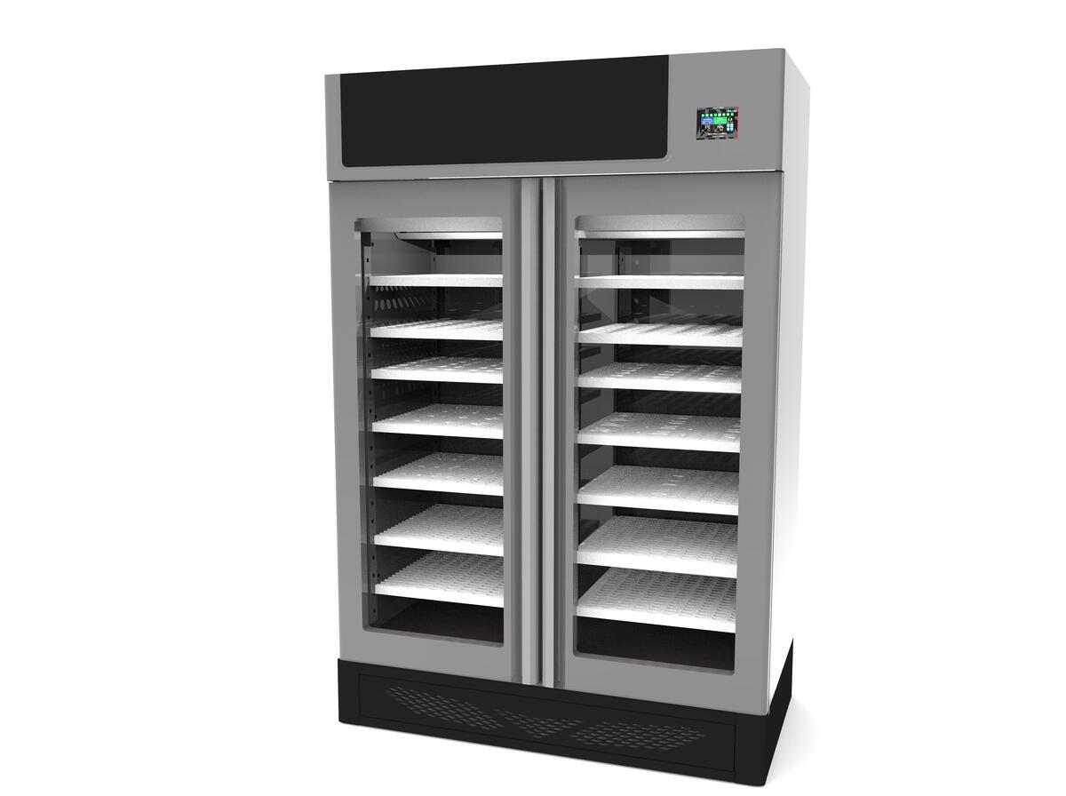 Omcan 45519 Affinacheese® STG200TFO Cheese Drying Cabinet, 440 lb Capacity, Stainless Steel