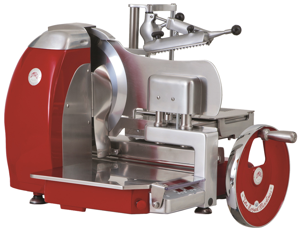 Omcan 47706 Omas 14.5" Volano Automatic Meat Slicer with Standard Flywheel, 1 HP, 746W