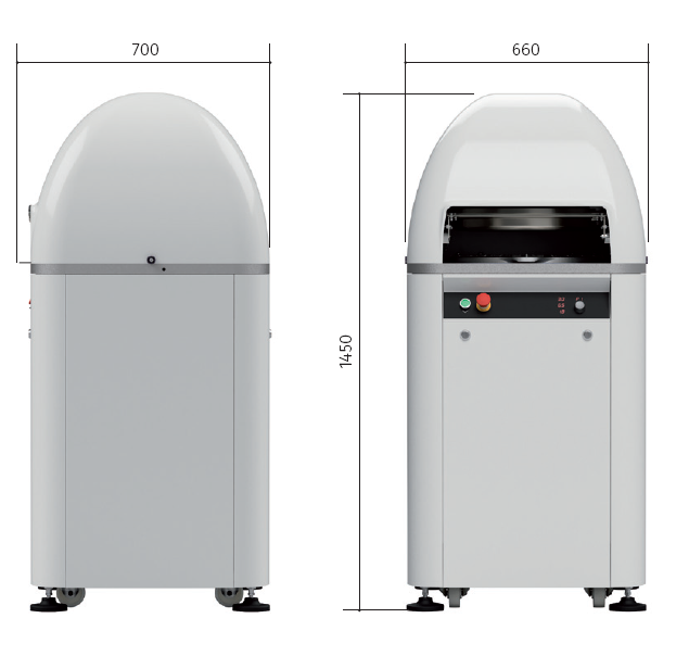 Omcan 47581 26 In. Vitella 30-Division Automatic Bun Divider and Rounder, Hydraulic, 9-Program Memory, 220V/3Ph